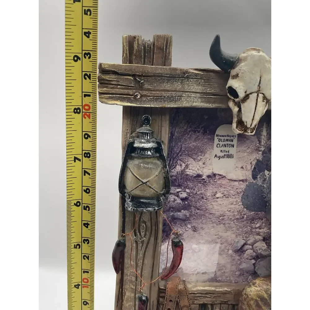 Picture Frame 3D Western Scene Cowboy Home Decor - Over 2.5lbs - Well Made